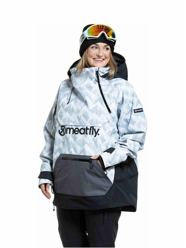 Meatfly Meatfly unisex SNB & SKI bunda Maddie White Camo / Black