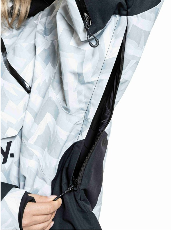 Meatfly Meatfly unisex SNB & SKI bunda Maddie White Camo / Black