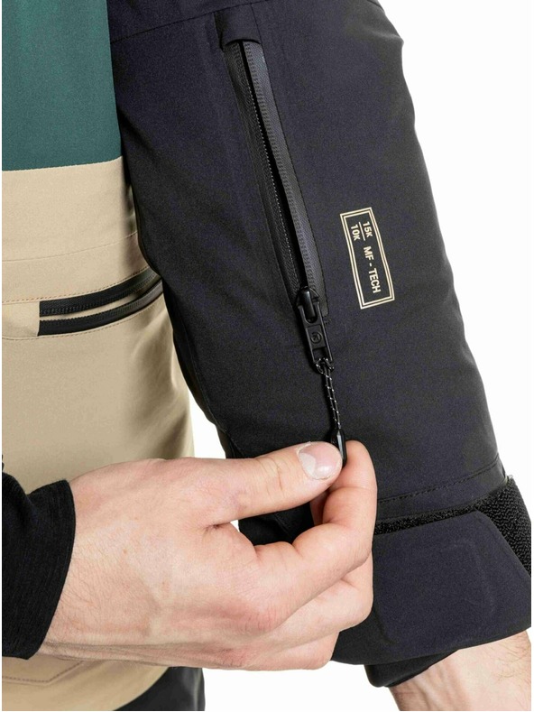 Meatfly Meatfly pánska SNB & SKI bunda Manifold Black / Safari