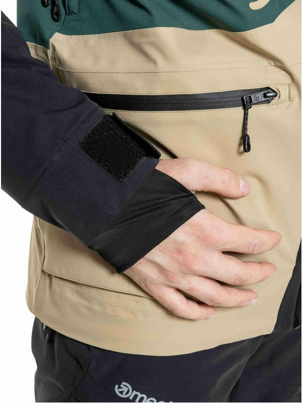 Meatfly Meatfly pánska SNB & SKI bunda Manifold Black / Safari