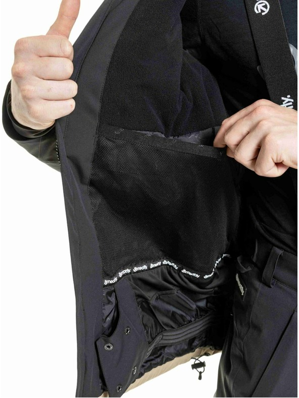 Meatfly Meatfly pánska SNB & SKI bunda Manifold Black / Safari