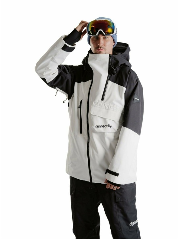 Meatfly Meatfly pánska SNB & SKI bunda Blake Clouds White