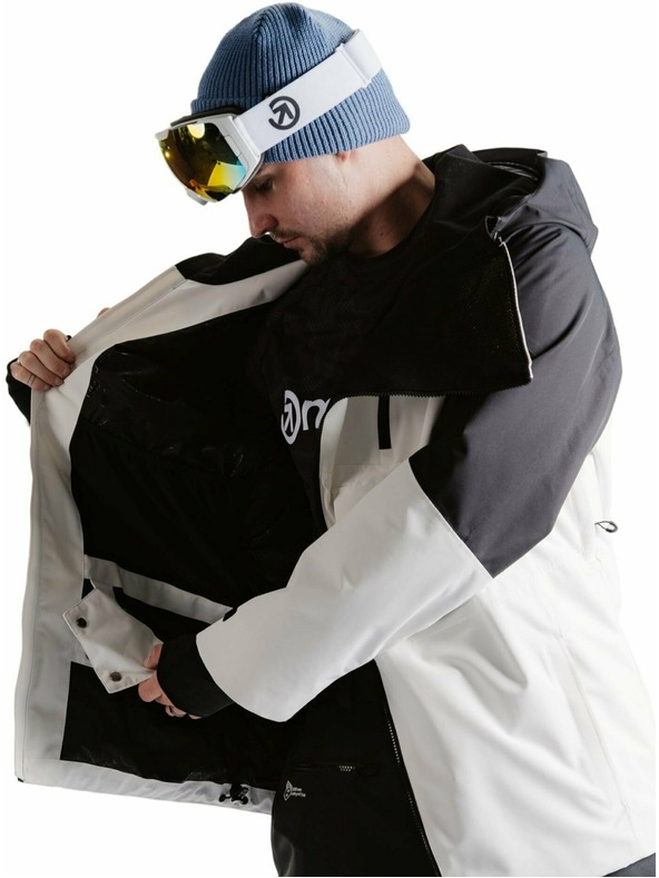 Meatfly Meatfly pánska SNB & SKI bunda Blake Clouds White