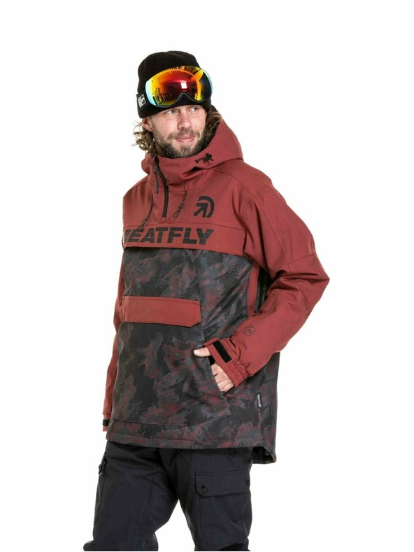 Meatfly Meatfly pánska SNB & SKI bunda Zenith Wine Mossy