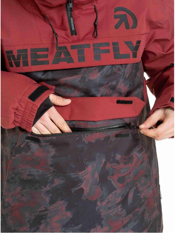 Meatfly Meatfly pánska SNB & SKI bunda Zenith Wine Mossy