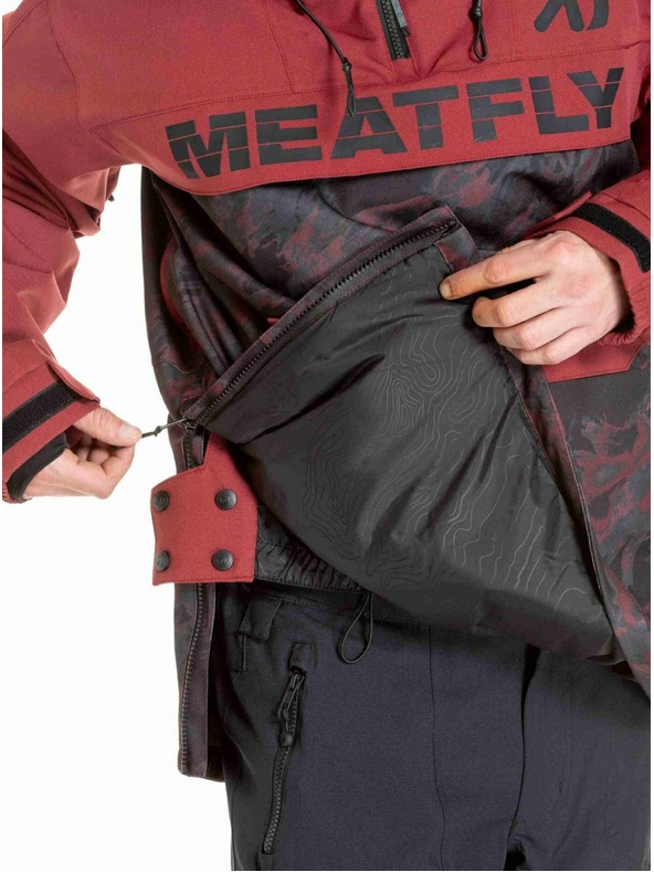 Meatfly Meatfly pánska SNB & SKI bunda Zenith Wine Mossy