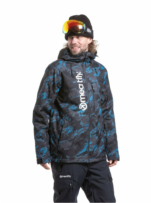 Meatfly Meatfly pánska SNB & SKI bunda Manifold Blue Mossy