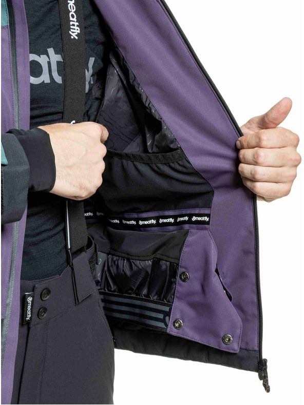 Meatfly Meatfly pánska SNB & SKI bunda Shader Botanical Purple