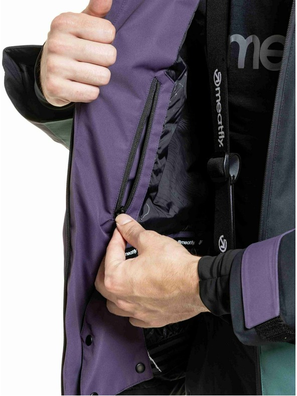 Meatfly Meatfly pánska SNB & SKI bunda Shader Botanical Purple