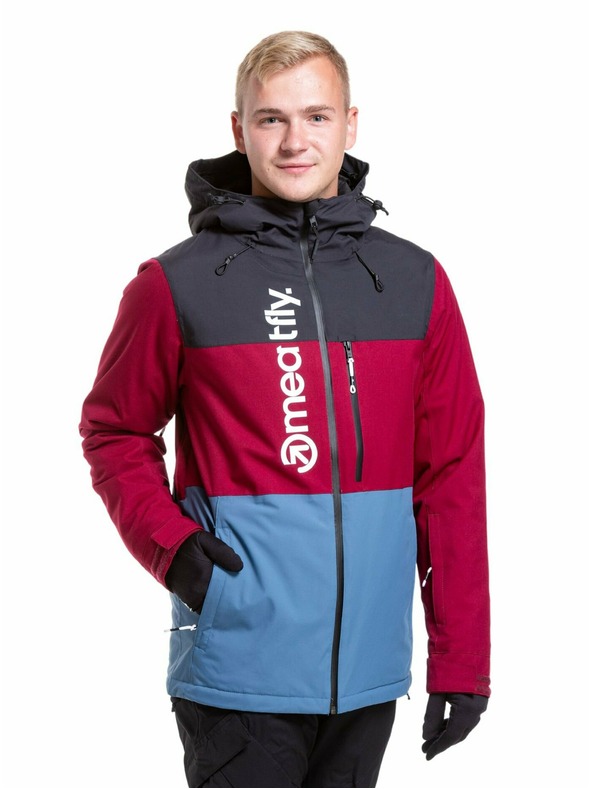 Meatfly Meatfly pánska SNB & SKI bunda Manifold Beet Red/Slate Blue
