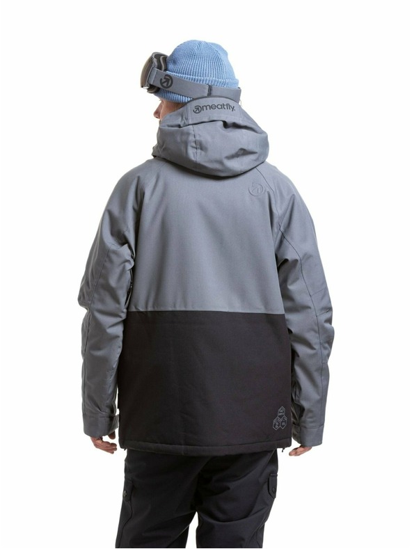 Meatfly Meatfly pánska SNB & SKI bunda Vertigo Dark Grey / Black