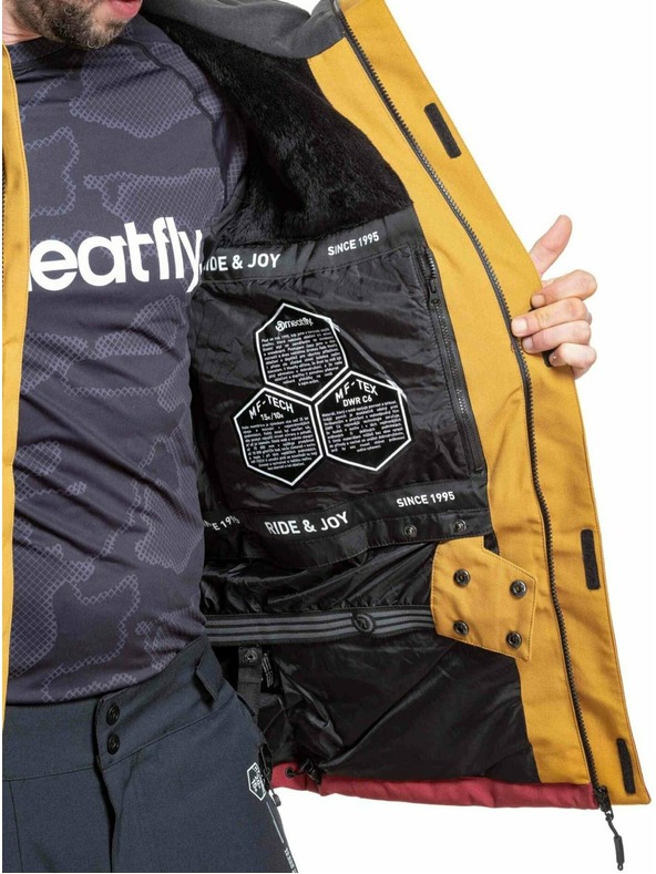 Meatfly Meatfly pánska SNB & SKI bunda Shader Wood / Merlot