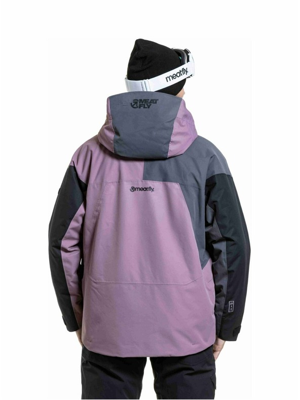 Meatfly Meatfly pánska SNB & SKI bunda Shader Gray Dark / Orchid