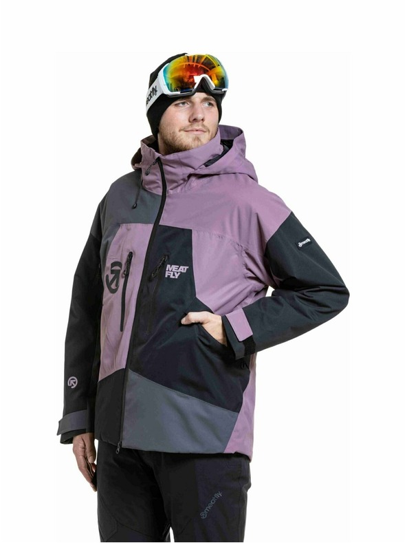 Meatfly Meatfly pánska SNB & SKI bunda Shader Gray Dark / Orchid