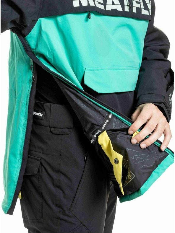 Meatfly Meatfly pánska SNB & SKI bunda Zenith Columbia / Lime