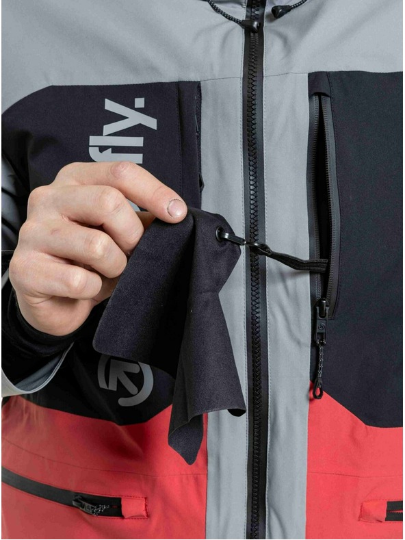 Meatfly Meatfly pánska SNB & SKI bunda Manifold Silver / Red