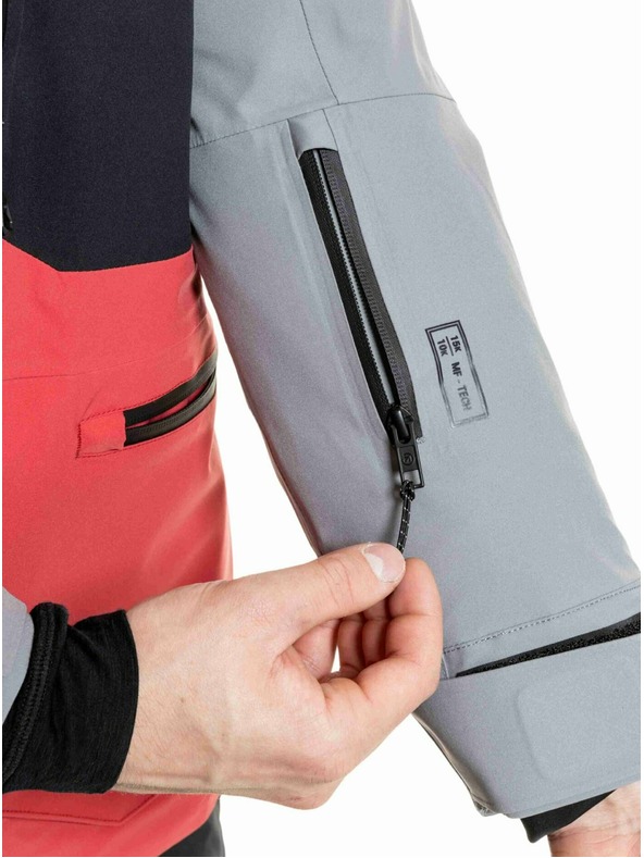 Meatfly Meatfly pánska SNB & SKI bunda Manifold Silver / Red