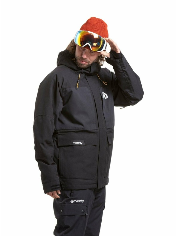 Meatfly Meatfly pánska SNB & SKI bunda Vertigo Black