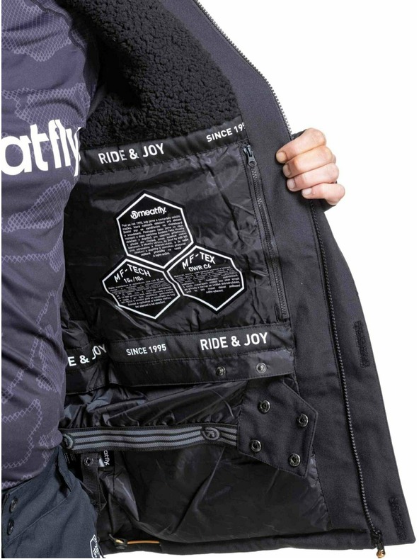Meatfly Meatfly pánska SNB & SKI bunda Vertigo Black