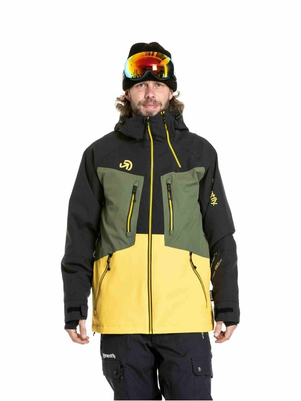 Meatfly Meatfly pánska SNB & SKI bunda Cronos Black / Solar Power