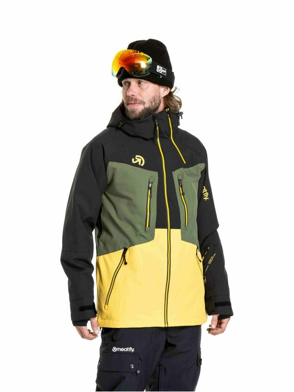 Meatfly Meatfly pánska SNB & SKI bunda Cronos Black / Solar Power
