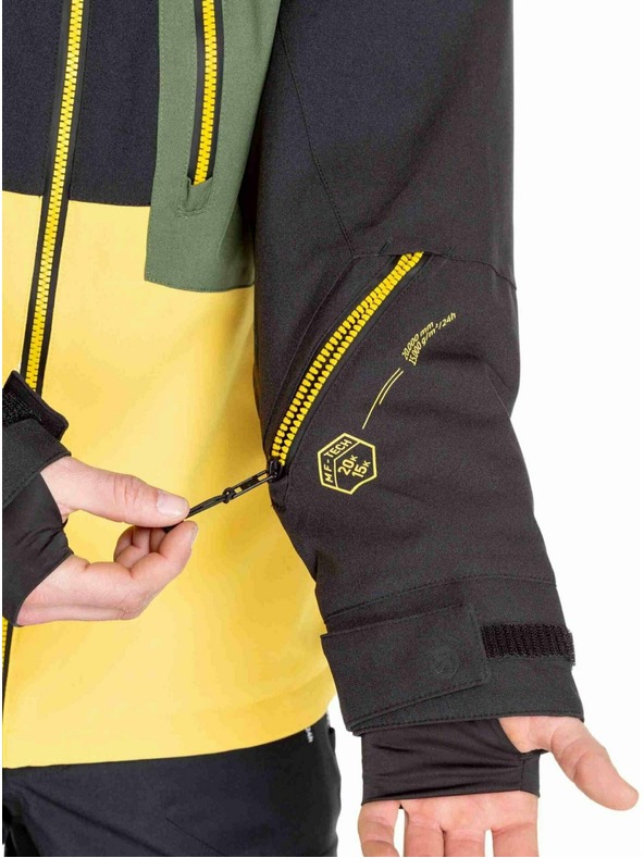 Meatfly Meatfly pánska SNB & SKI bunda Cronos Black / Solar Power