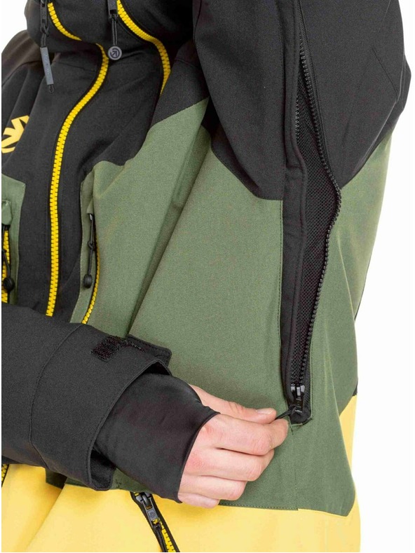 Meatfly Meatfly pánska SNB & SKI bunda Cronos Black / Solar Power