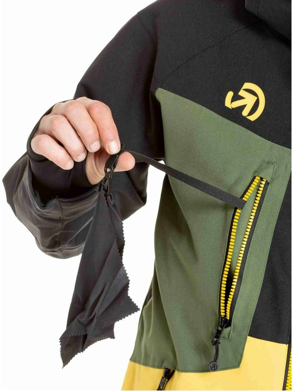 Meatfly Meatfly pánska SNB & SKI bunda Cronos Black / Solar Power