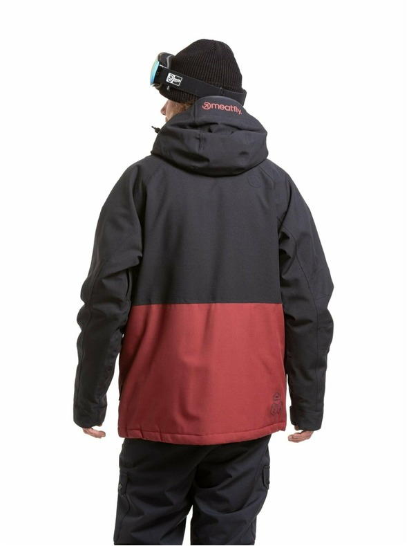 Meatfly Meatfly pánska SNB & SKI bunda Vertigo Merlot / Black