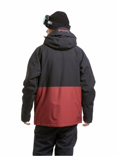 Meatfly Meatfly pánska SNB & SKI bunda Vertigo Merlot / Black