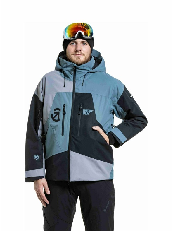 Meatfly Meatfly pánska SNB & SKI bunda Shader Blue Sea / Silver