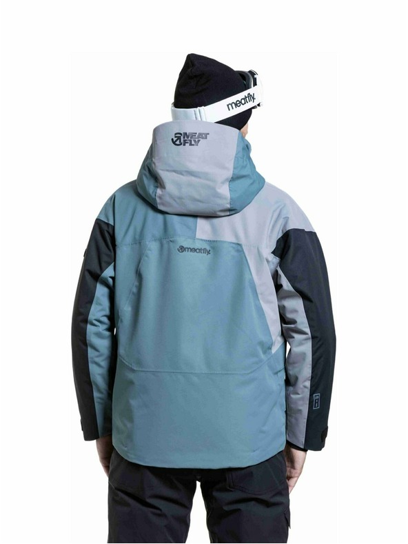 Meatfly Meatfly pánska SNB & SKI bunda Shader Blue Sea / Silver