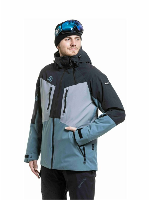 Meatfly Meatfly pánska SNB & SKI bunda Cronos Black / Blue Sea