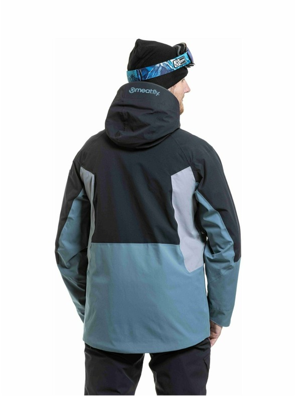 Meatfly Meatfly pánska SNB & SKI bunda Cronos Black / Blue Sea