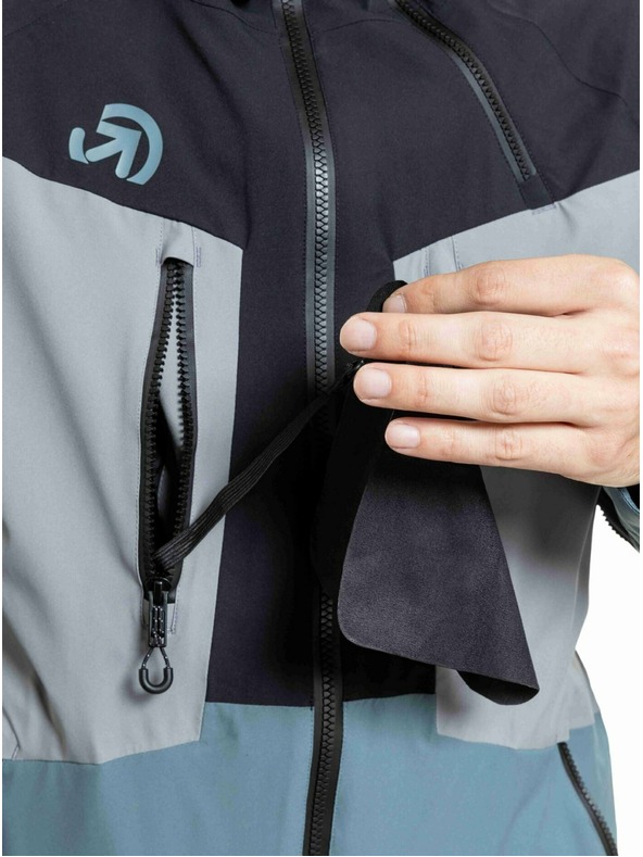 Meatfly Meatfly pánska SNB & SKI bunda Cronos Black / Blue Sea