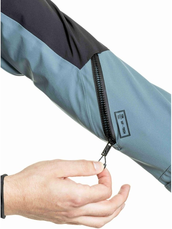 Meatfly Meatfly pánska SNB & SKI bunda Cronos Black / Blue Sea