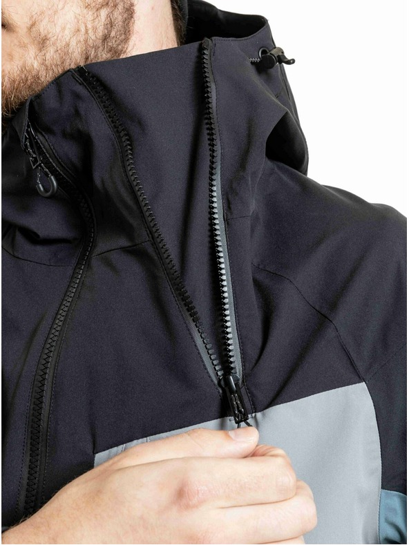 Meatfly Meatfly pánska SNB & SKI bunda Cronos Black / Blue Sea