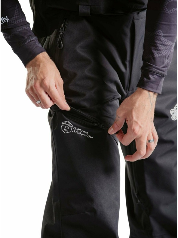 Meatfly Meatfly unisex SNB & SKI lacľové nohavice Kenny Black