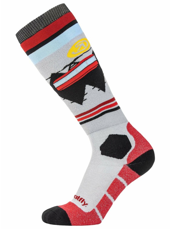 Meatfly Meatfly sNB & SKI ponožky Leeway Dark Red