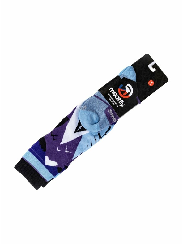 Meatfly Meatfly sNB & SKI ponožky Leeway Purple Mountains