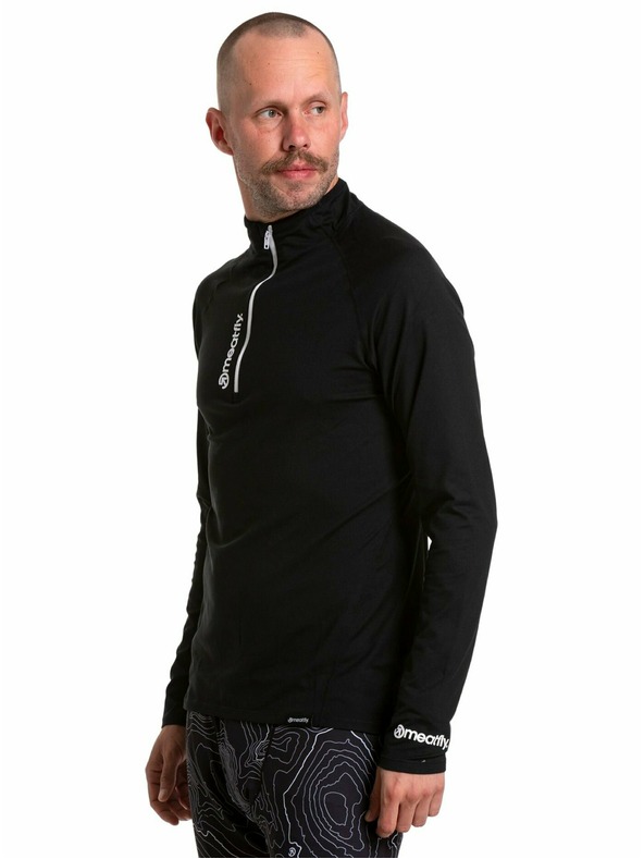 Meatfly Meatfly pánske termoaktívne tričko Ethan Black