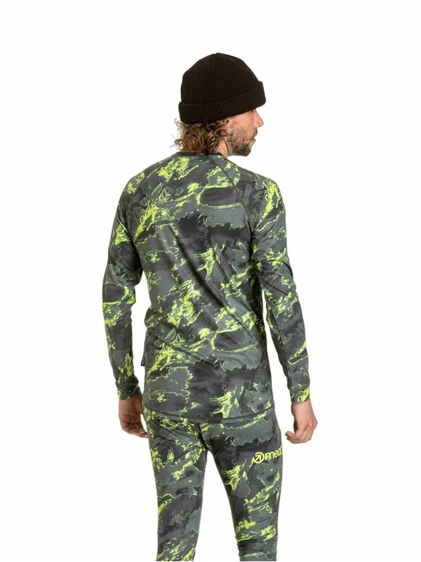 Meatfly Meatfly pánske termoaktívne tričko Avery Lime Mossy