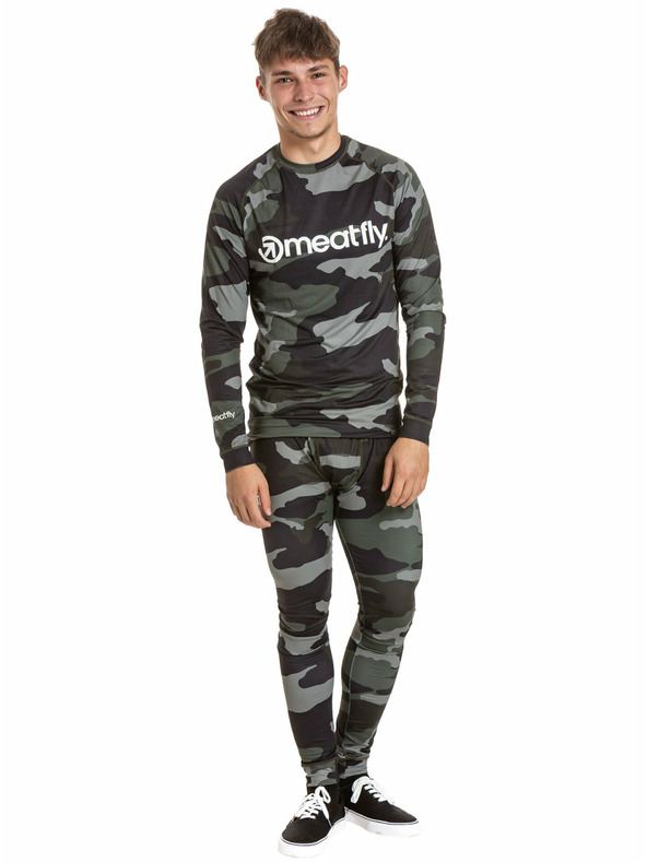 Meatfly Meatfly pánske termoaktívne nohavice Sloan Woodland