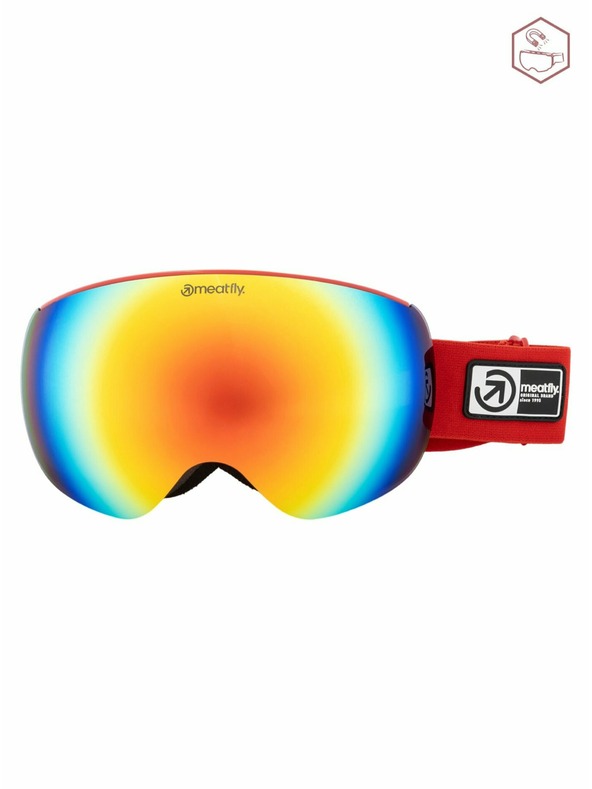 Meatfly Meatfly sNB & SKI okuliare Ekko XL Ferrari Red