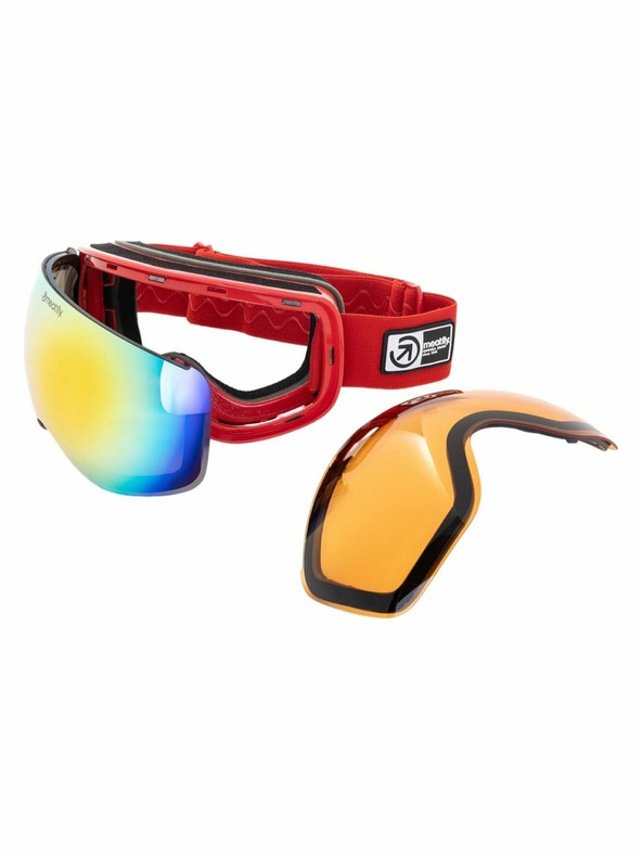 Meatfly Meatfly sNB & SKI okuliare Ekko XL Ferrari Red