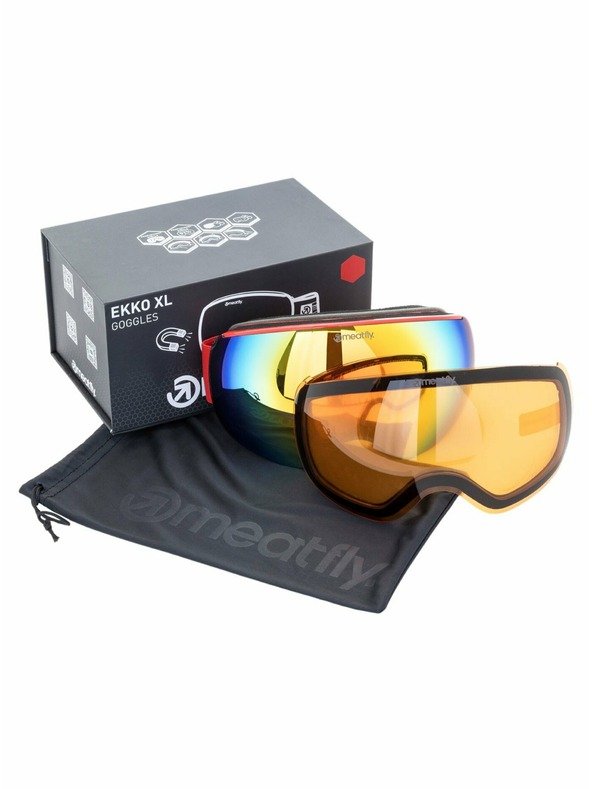 Meatfly Meatfly sNB & SKI okuliare Ekko XL Ferrari Red