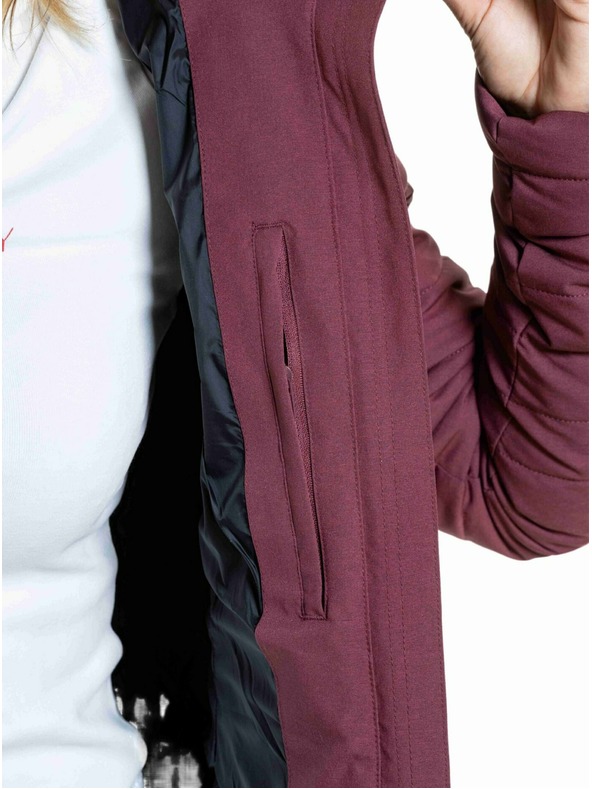 Meatfly Meatfly dámska zimná bunda Olympa Pomegranate