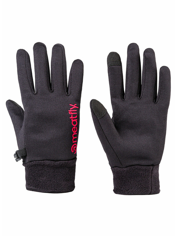 Meatfly Meatfly dámske rukavice Ladies Powerstretch Black Pink
