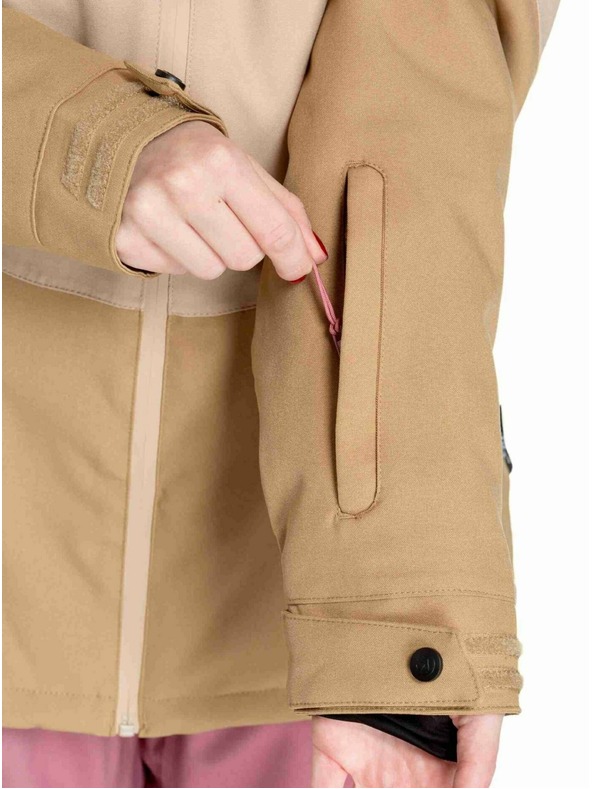 Meatfly Meatfly dámska SNB & SKI bunda Kirsten Latte / Dusty Rose