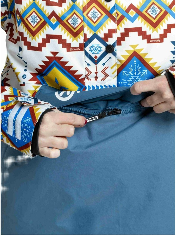 Meatfly Meatfly dámska SNB & SKI bunda Aiko White Jones / Slate Blue